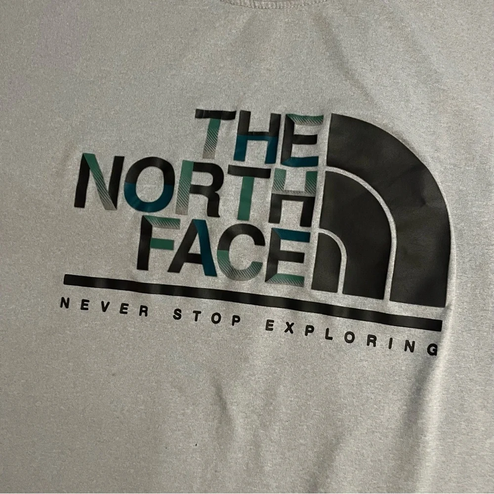 THE NORTH FACE Men's Gray Active Fit Half Dome Long Sleeve T-Shirt Size Large